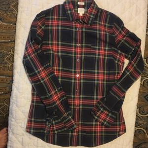 Jcrew tartan perfect fit button shirt